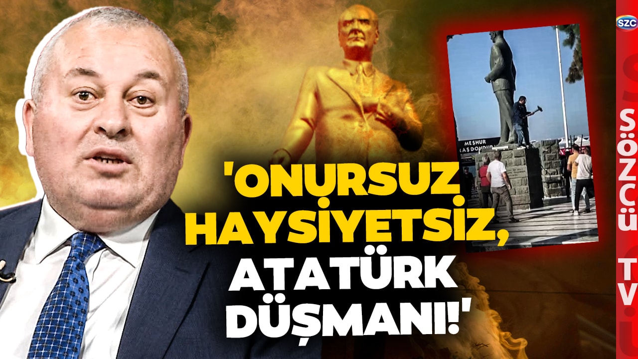 'Ahlaksız Adam' Atatürk Heykeline Saldırı Cemal Enginyurt'u Çileden Çıkardı! Stüdyo Böyle İnledi