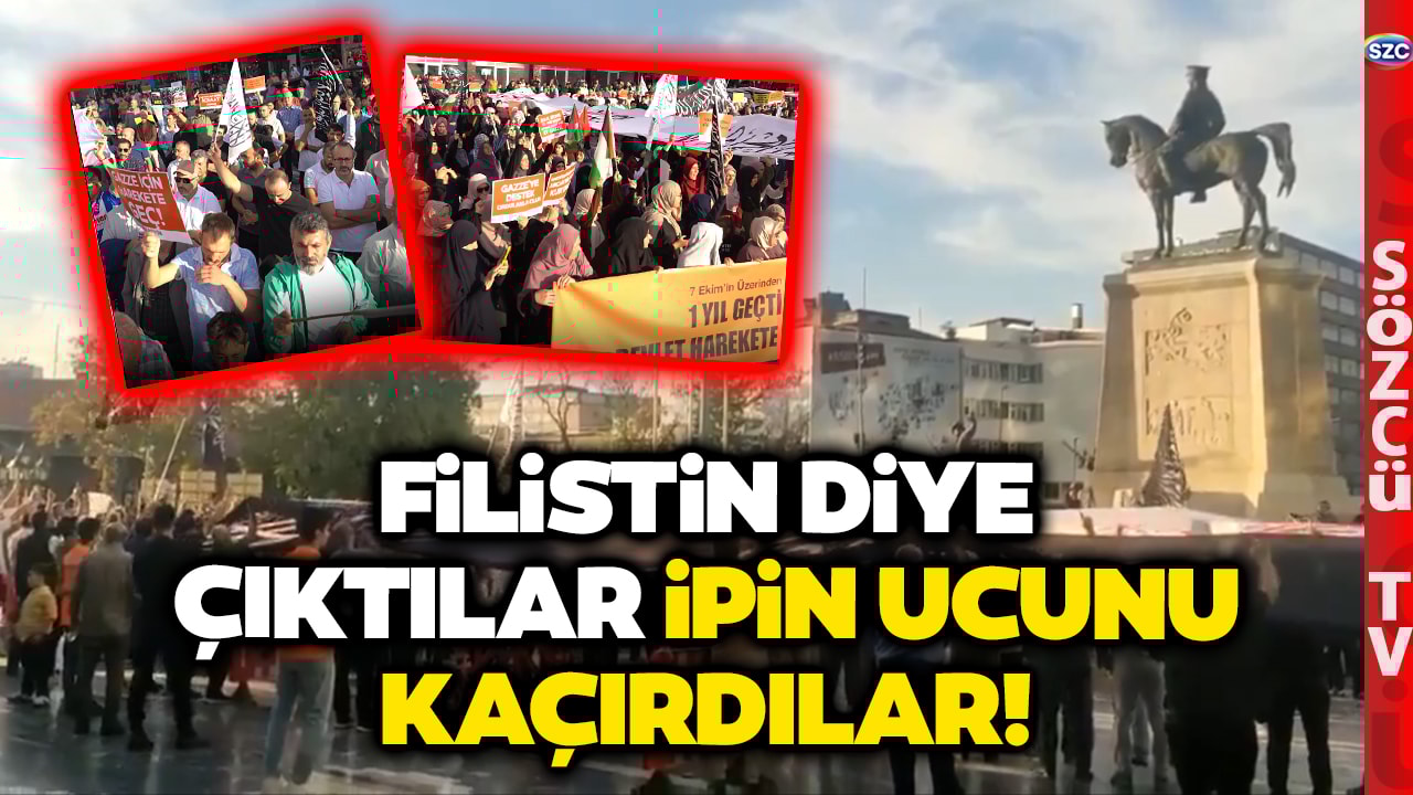 Gericiler Yine Sahada! Atatürk Heykeli Önünde Hilafet Çağrısı! Bağıra Çağıra Tekbir Getirdiler