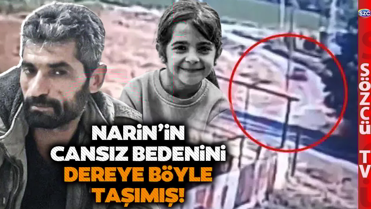 Nevzat Bahtiyar Narin'in Cansız Bedenini Dereye Böyle Taşımış! Yeni Görüntü Ortaya Çıktı