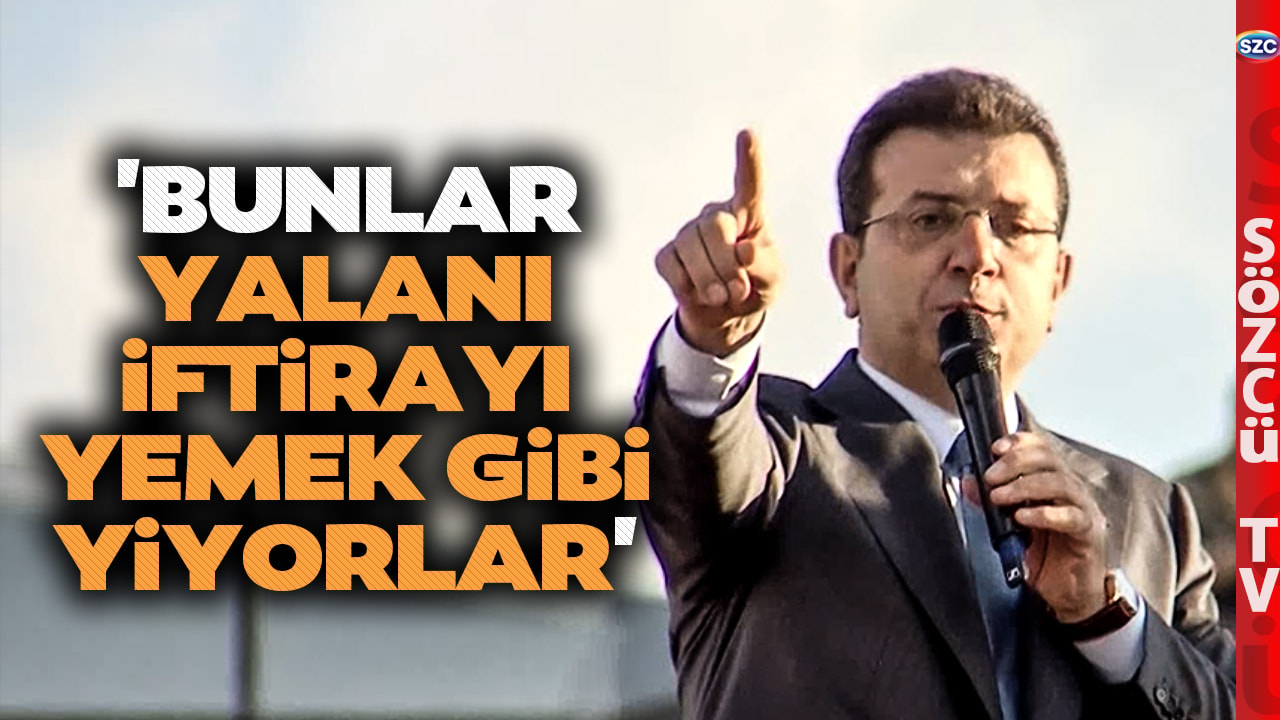 'Yalanı İftirayı Yemek Gibi Yiyorlar' Ekrem İmamoğlu'ndan AKP'ye Ahmet Özer Çıkışı!