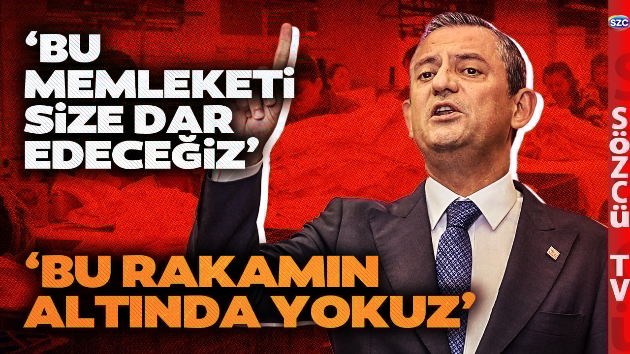 Özgür Özel Asgari Ücrette Rakam Verdi! Kürsüden Erdoğan'a Haykırdı 'Bu Rakamın Altında Yokuz'