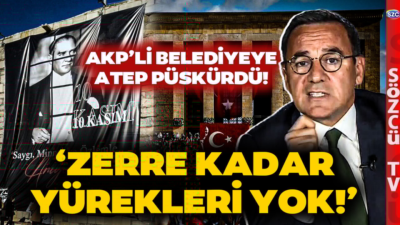 'DELİKANLI OLUN!' Deniz Zeyrek AKP'li Belediyenin Yaptığı Atatürk Posterine Ateş Püskürdü!