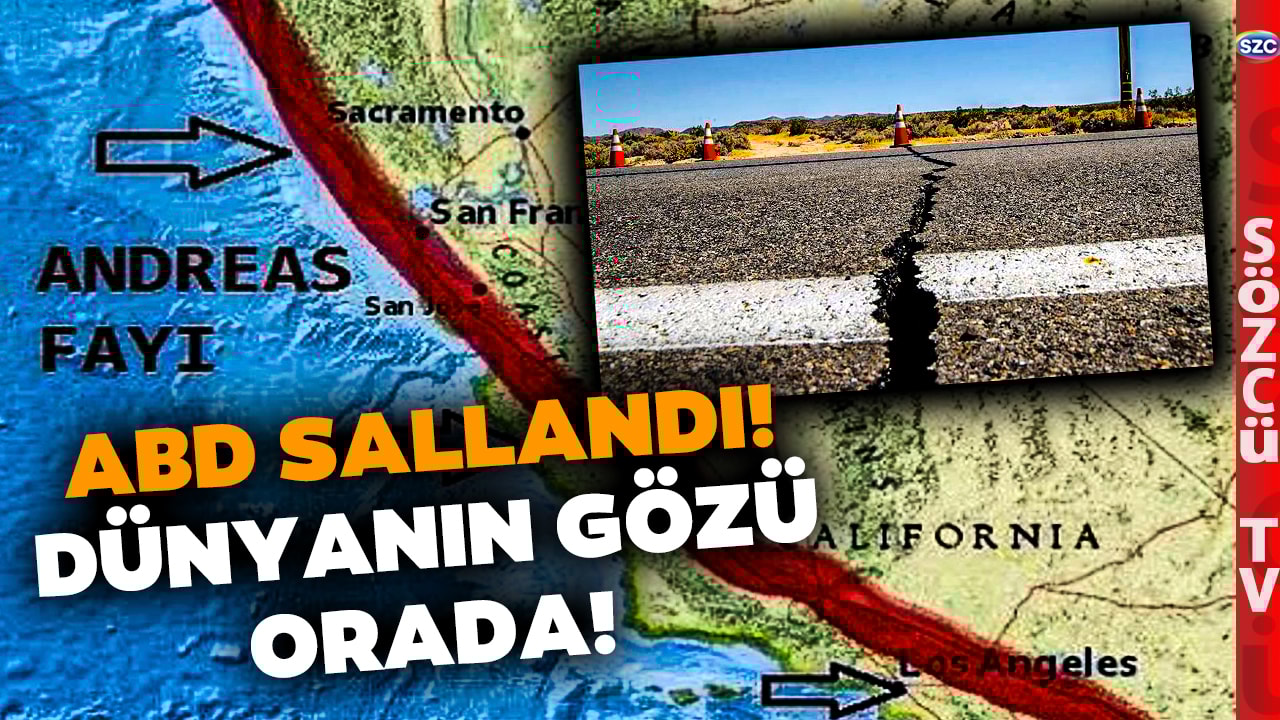 ABD'de Korkutan Deprem! California 7 Şiddetinde Sallandı! Tsunami Uyarısı.... 
