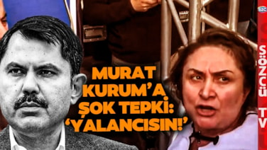 Mağdur Vatandaşı Dinlemedi! Görüntüleri Çeken Sözcü TV'ye Murat Kurum'un Ekibi Engel Oldu