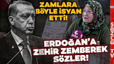 Yaşlı Kadın Sokak Röportajında Çılgına Döndü! Erdoğan'a Tokat Gibi Sözler! Zamlara İsyan