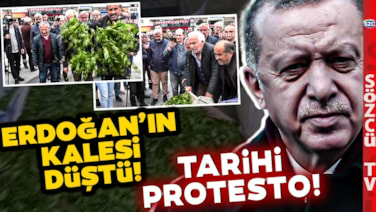 Erdoğan'ın Kalesi Düştü! Rize Kazan Kaldırdı! Erdoğan'ın Posteri Önünde Çayı Yere Döktüler