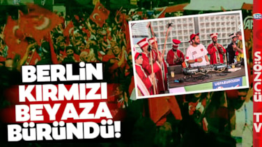 Türkiye Hollanda Maçı Öncesi Taraftarların Çeyrek Final Coşkusu! Berlin Kırmızı Beyaza Büründü