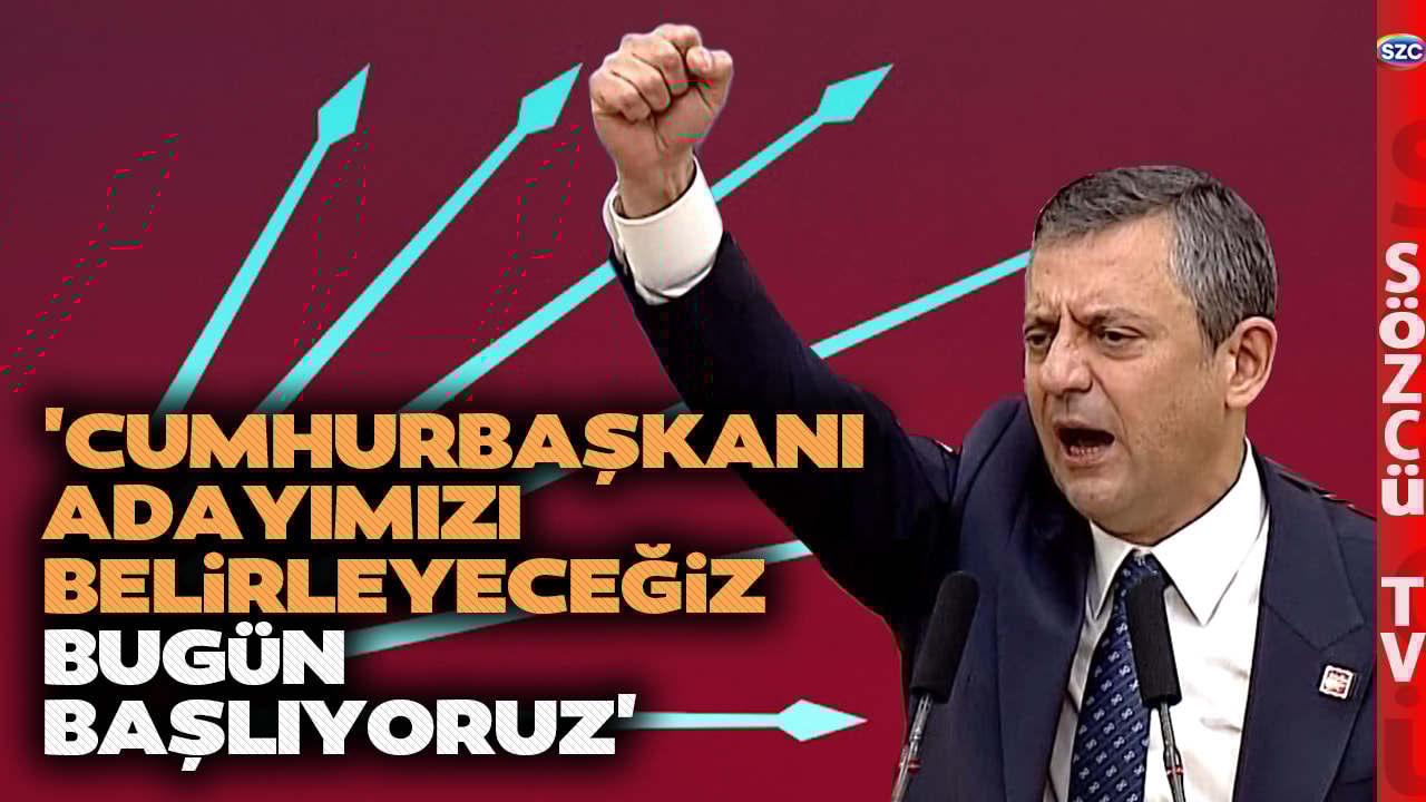 Özgür Özel 'Cumhurbaşkanı Adayımızı Belirleyeceğiz' Dedi Düğmeye Bastı! Salonda Alkış Tufanı