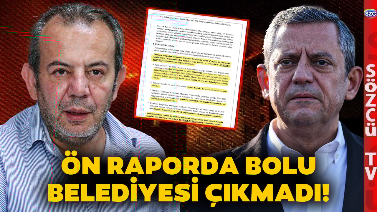 Bolu Otel Yangınında Bilirkişi Ön Raporunu Özgür Özel Yayınladı! Bolu Belediyesi Yok!