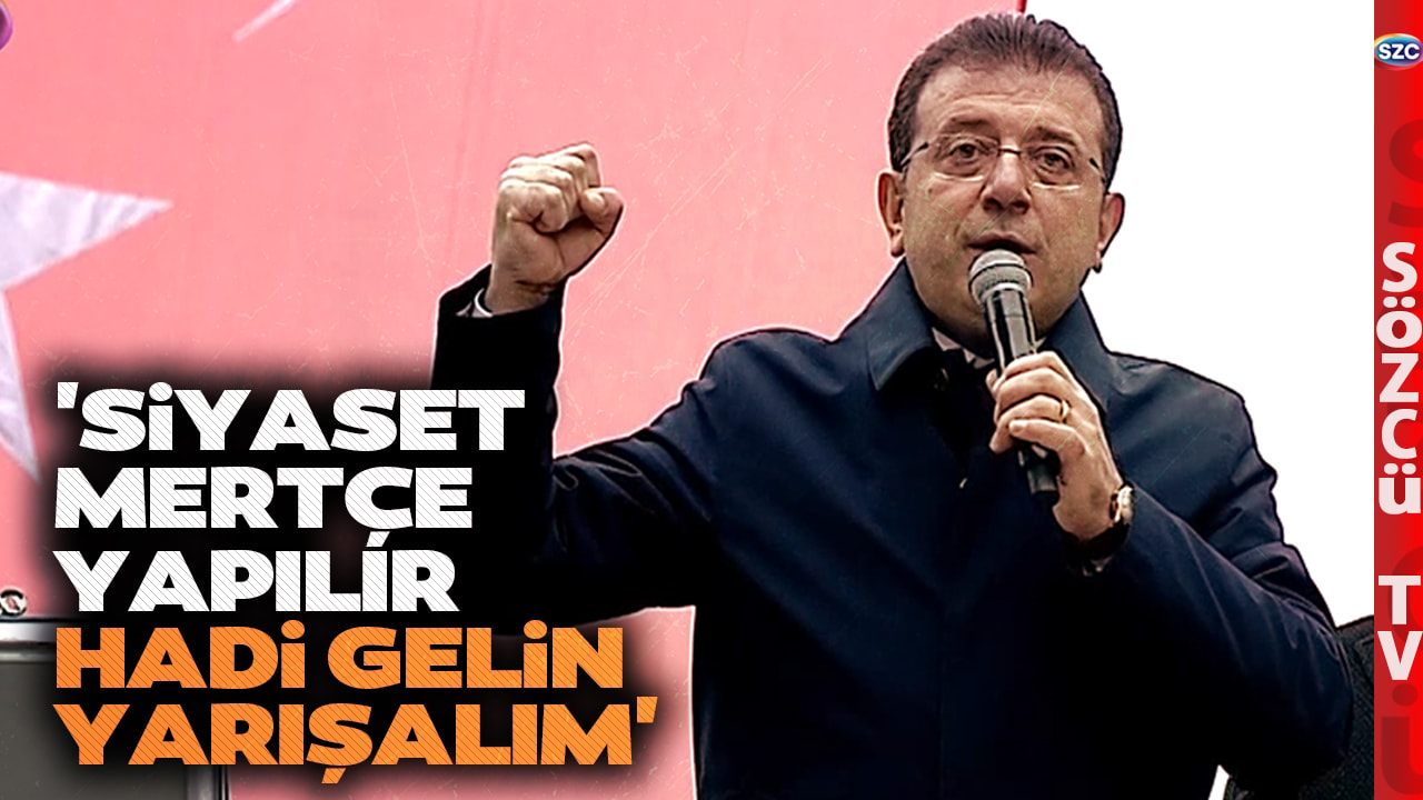 Ekrem İmamoğlu Beşiktaş Belediyesi Önünde İktidara Esti Gürledi! 'Hadi Gelin Yarışalım'