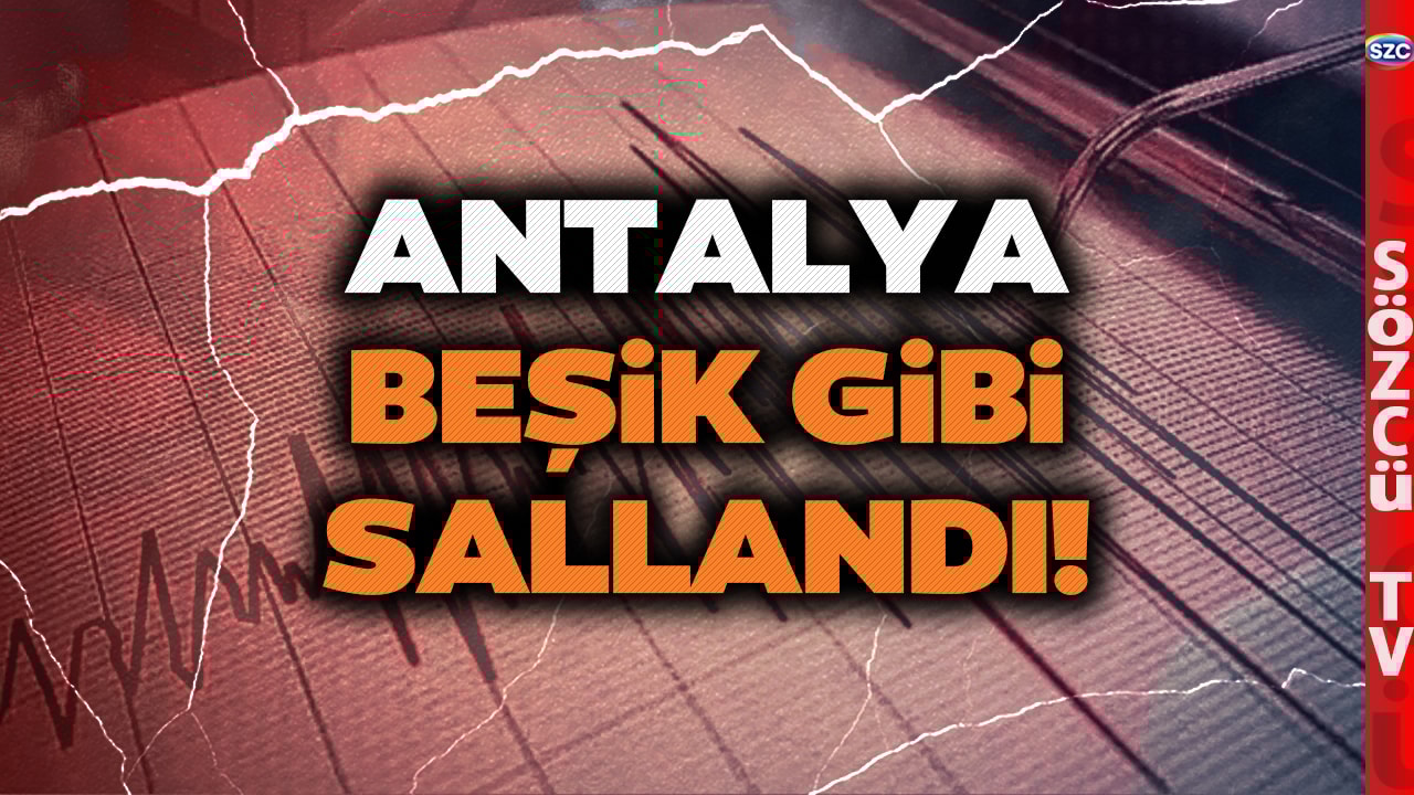 Antalya'da 4,9 Büyüklüğünde Deprem! Akdeniz Beşik Gibi Sallandı! Yer Yerinden Oynadı