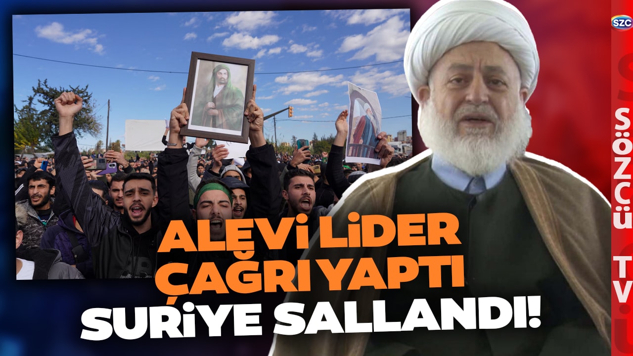 Suriye'de Alevi Liderden Tarihi Çağrı! Halk Sokağa Taştı! Yer Gök Sallandı