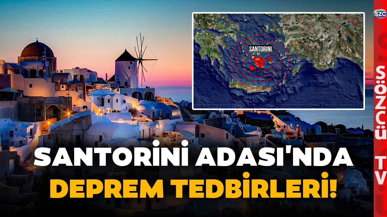Halk Diken Üstünde! Santorini Adası'nda Kırmızı Alarm! Deprem Önlemlerinin Süresi Uzatıldı