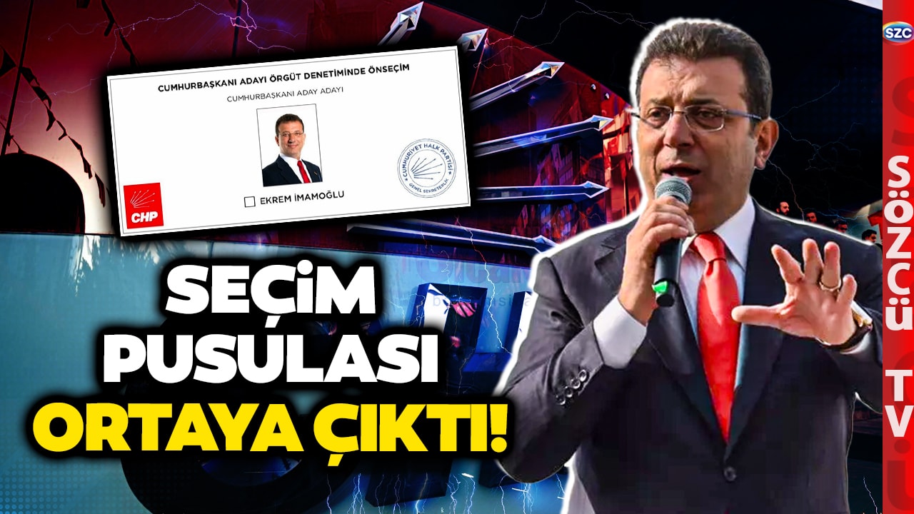İmamoğlu Seçimde Tek Aday! Seçim Pusulası İlk Kez Sözcü TV'de