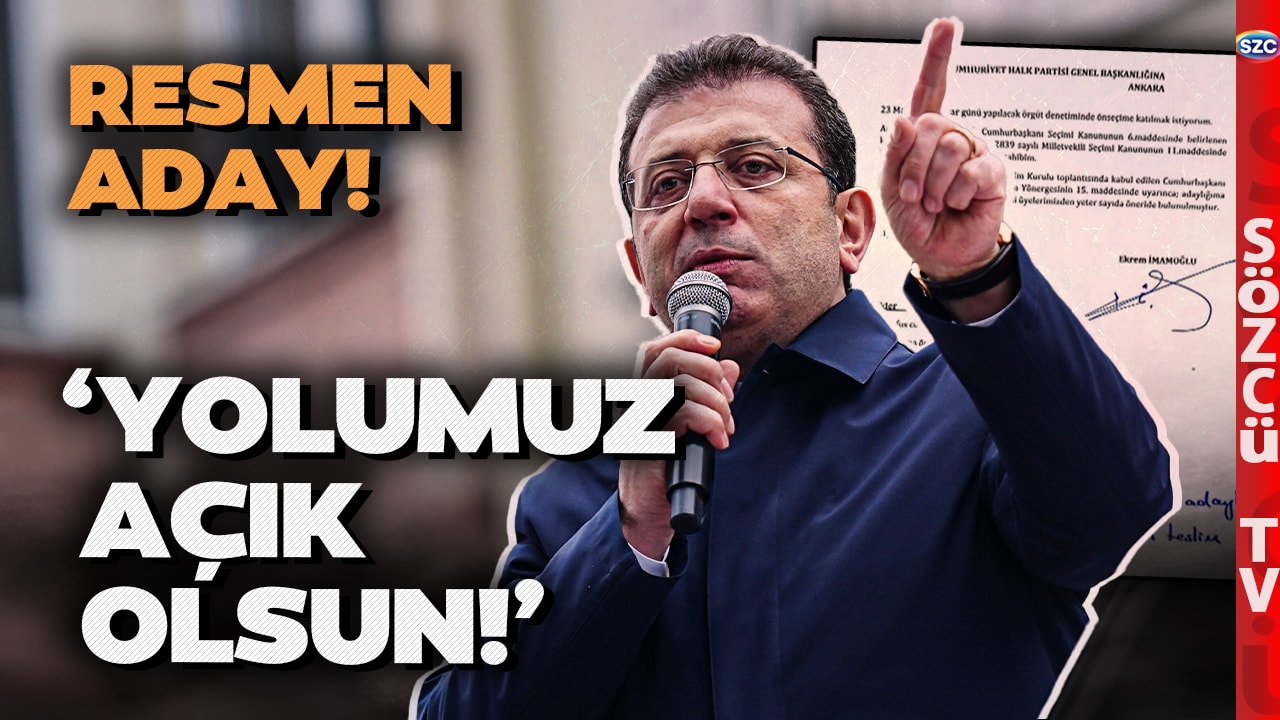 Ekrem İmamoğlu Ön Seçimde Resmen Aday! İlk Mesajı Verdi! 'Başlangıcın İlk Adımı'