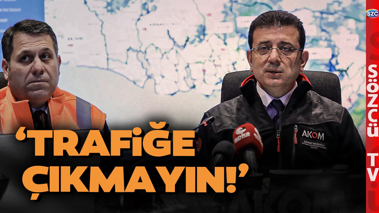 İstanbul'da Kar Alarmı! Ekrem İmamoğlu'ndan Sürücülere Kritik Uyarı! 'Trafiğe Çıkmayın'