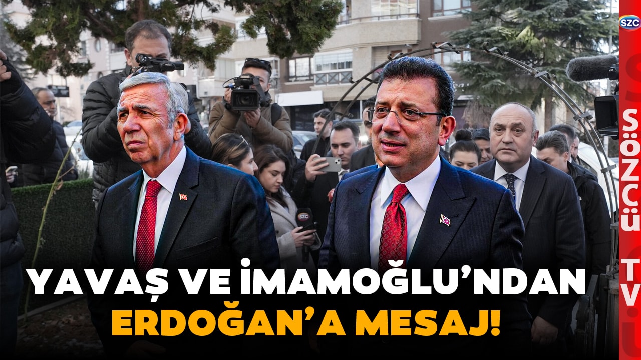 Ekrem İmamoğlu ve Mansur Yavaş'ın Arasından Su Sızmıyor! Erdoğan'a 'YAN YANAYIZ' Mesajı!