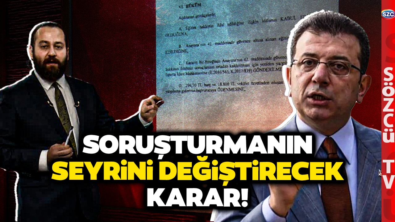 İmamoğlu'nun Diploma Tartışmasında Emsal Karar Ortaya Çıktı! Can Coşkun Anlattı