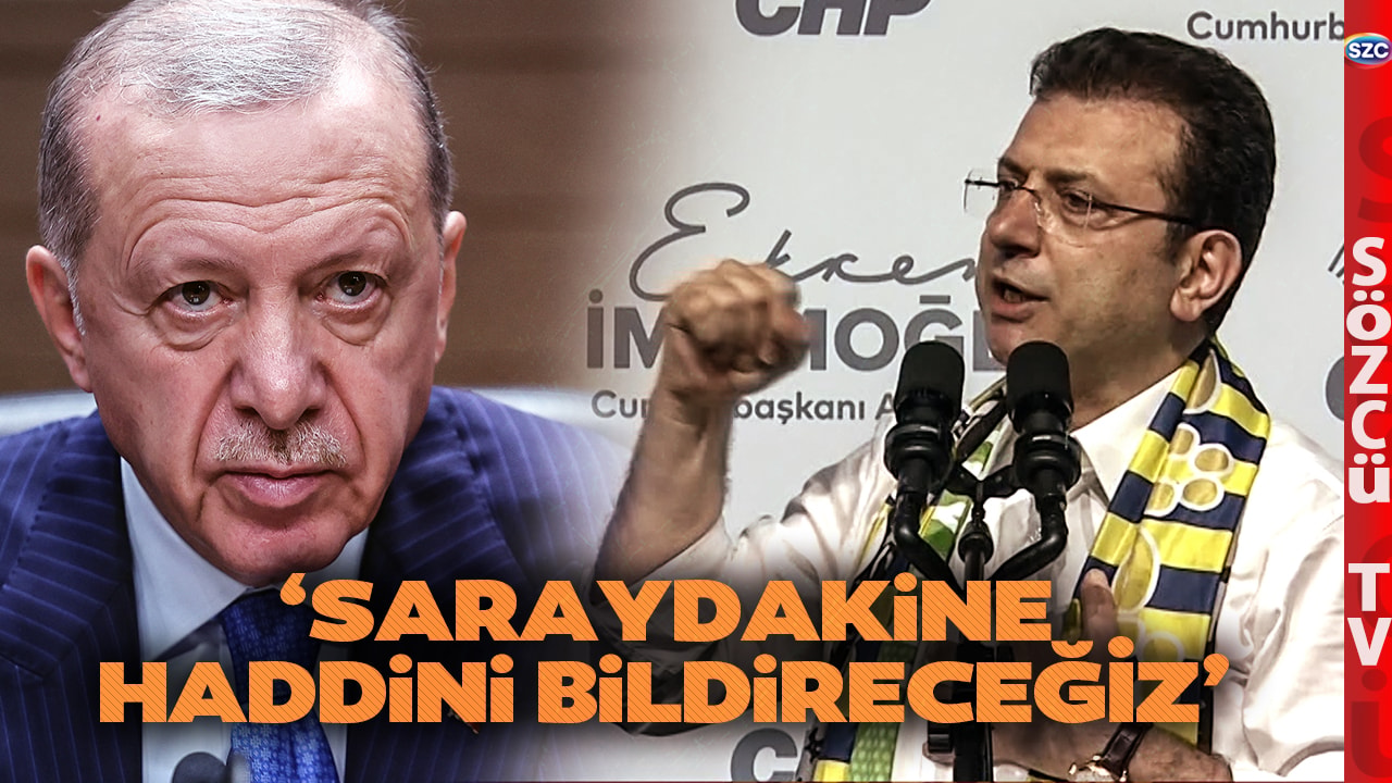 'Saraydakine Haddini Bildireceğiz' Ekrem İmamoğlu Erdoğan'a Meydan Okudu Fena Yüklendi!