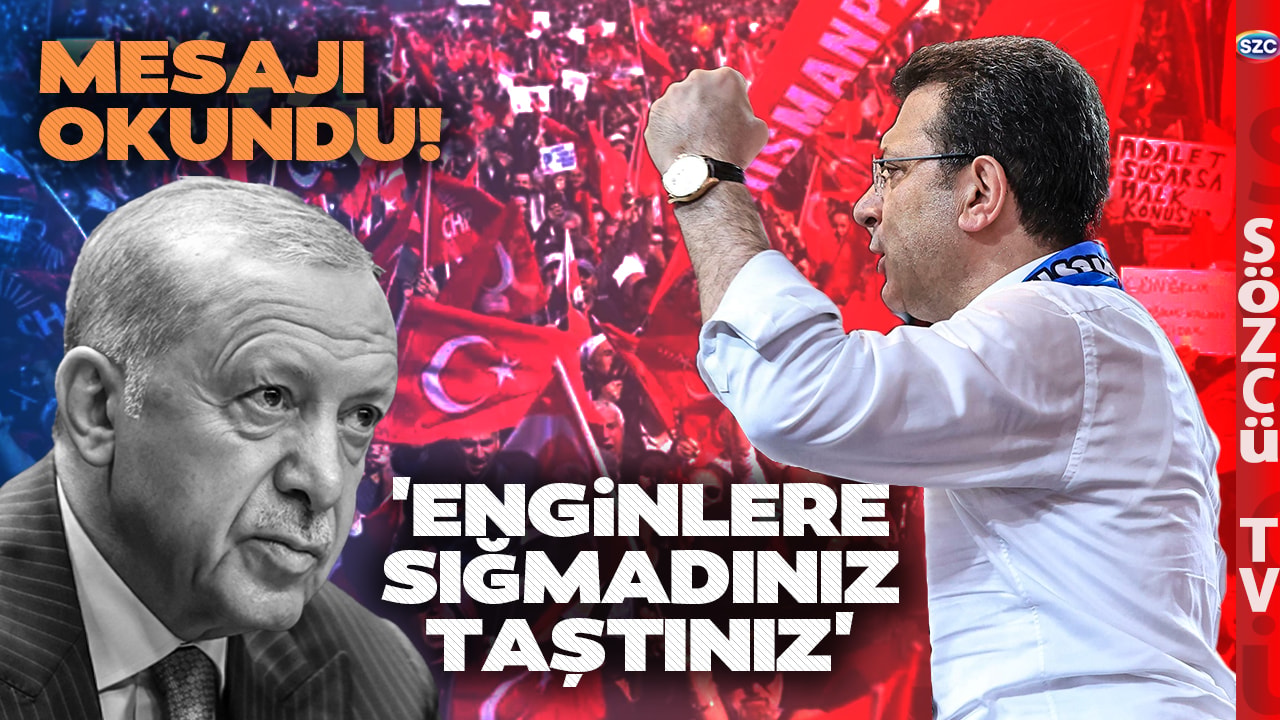 Maltepe'de Mektubu Okunan Ekrem İmamoğlu'ndan Erdoğan'a Bomba Sözler! 'Seçimden Kaçan Biri'