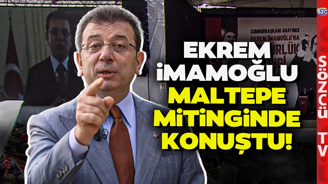 Ekrem İmamoğlu Yapay Zekayla Maltepe Mitinginde! Alkış Tufanı! 'Baskıcı Rejimi Tarihe Gömeceğiz'