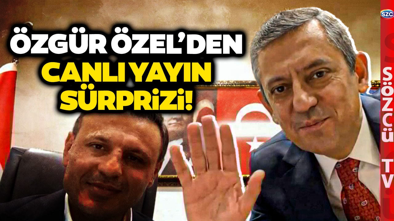Özgür Özel'den Sözcü TV Canlı Yayınına Sürpriz! Yayına Katıldı! İşte O Anlar