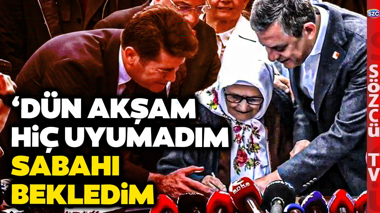 Ekrem İmamoğlu'na İlk İmza 96 Yaşındaki Rukiye Teyze'den! Özgür Özel O Sözlerle Kampanyayı Başlattı