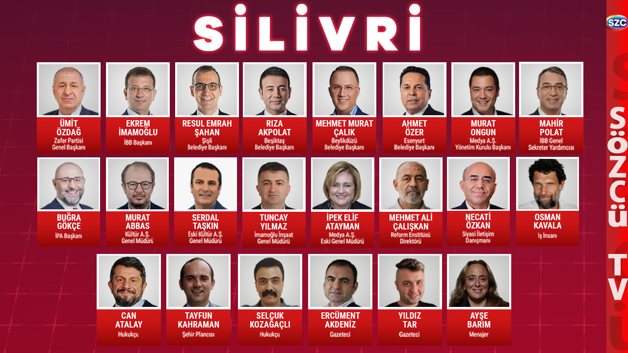 İşte Ekrem İmamoğlu'nun Silivri'deki Cezaevi Arkadaşları! Ümit Özdağ Can Atalay...