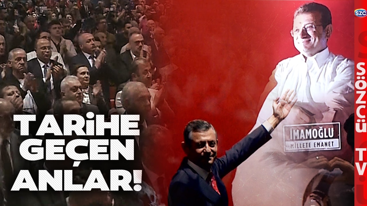 Özgür Özel Ekrem İmamoğlu'nun Fotoğrafını Gösterdi! Salon Adeta Yıkıldı! Tarihe Geçecek Anlar
