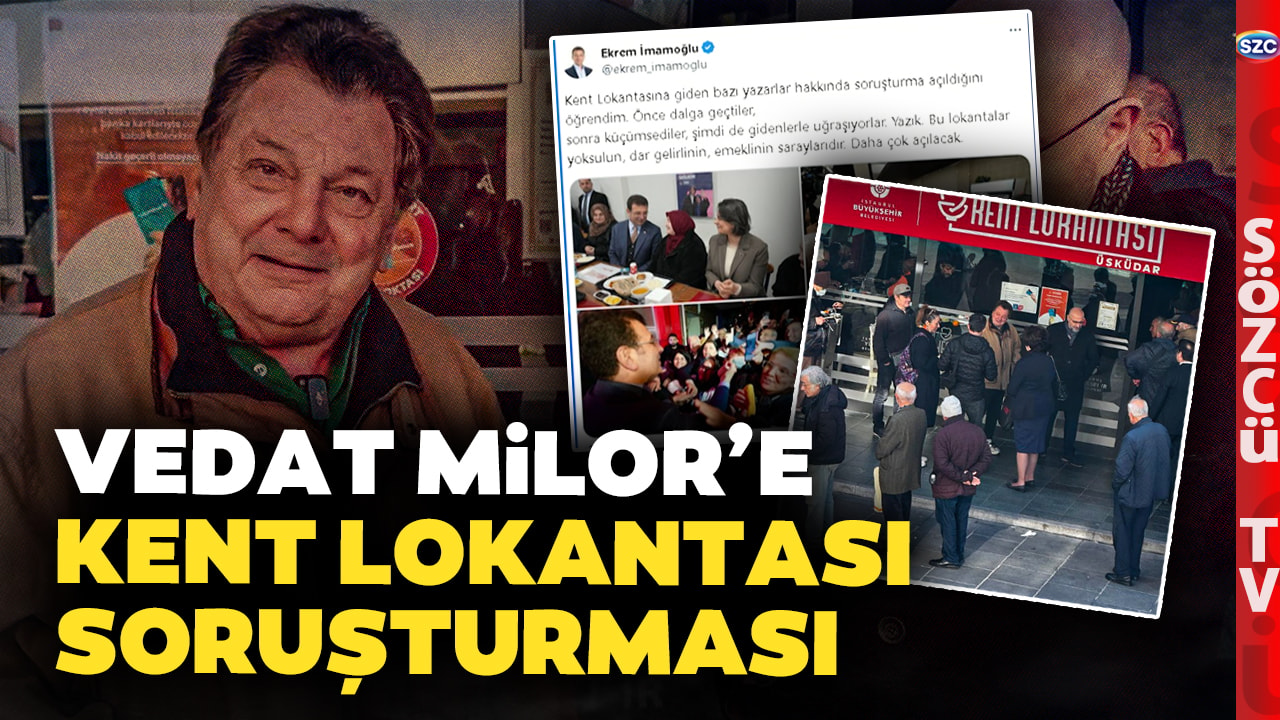 Bakanlıktan Vedat Milor'a Kent Lokantası Soruşturması! Ekrem İmamoğlu'ndan Jet Yanıt