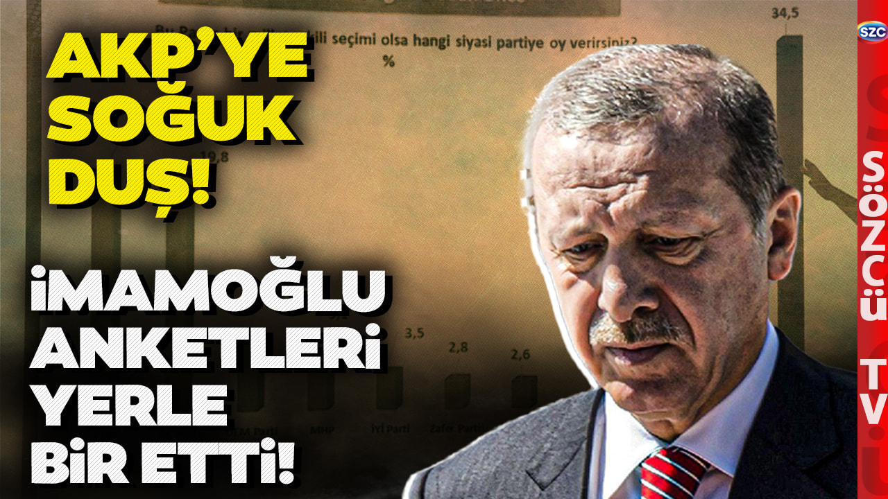 AKP Anketlerde Dibe Vurdu! Erdoğan'ın Ekrem İmamoğlu Hamlesi Geri Tepti! İşte Oy Oranları