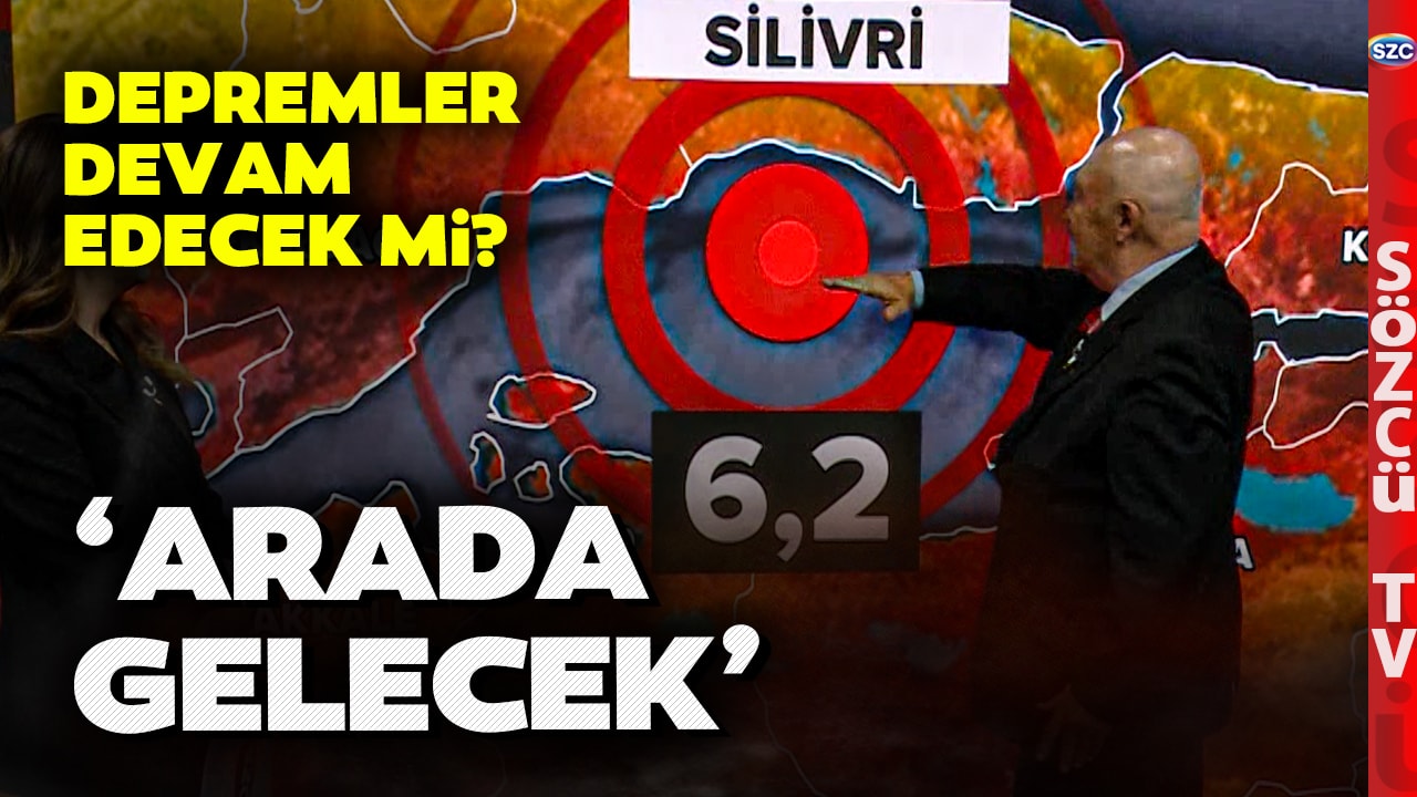 '6 Civarı Depremler Devam...' Övgün Ahmet Ercan İstanbul Depremini Harita Üzerinde Anlattı