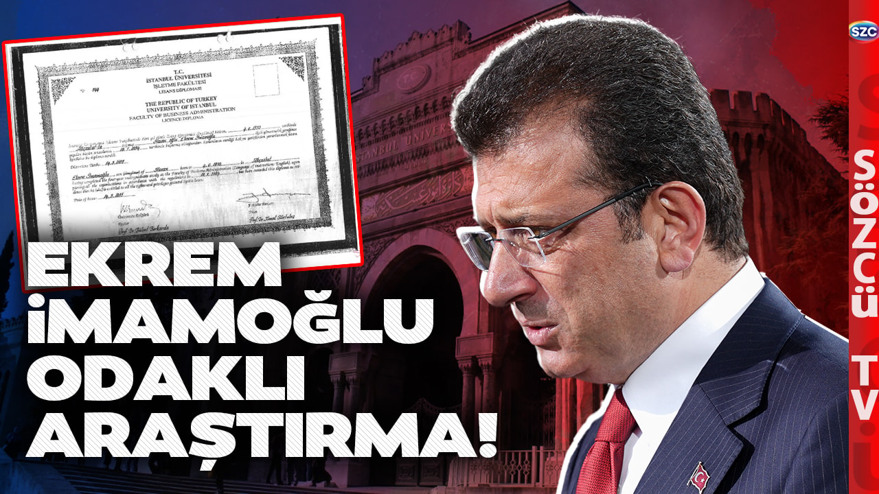 İstanbul Üniversitesi'nden Diploma Raporu! Geriye Dönük Değil Ekrem İmamoğlu'na Dönük Rapor