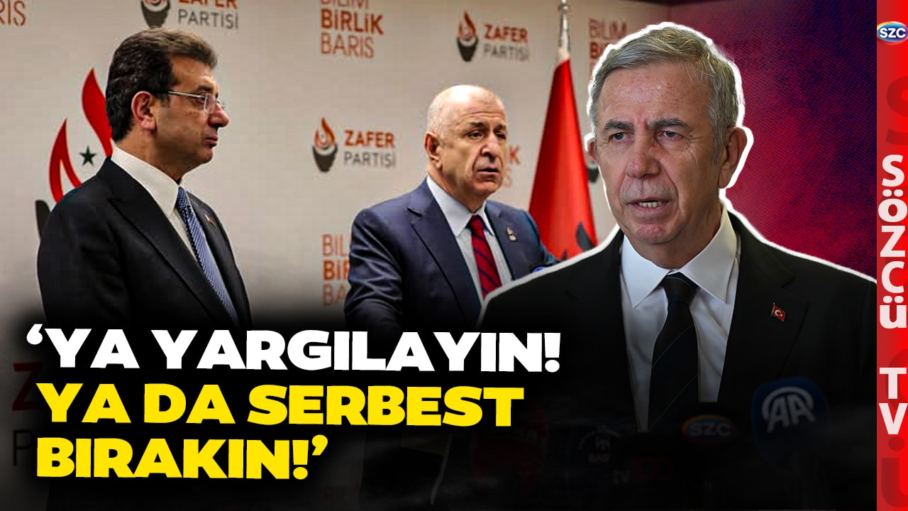 'YA YARGILAYIN YA SERBEST BIRAKIN' Mansur Yavaş Ankara'da Yeri Göğü İnletti! İktidara Sert Çıktı