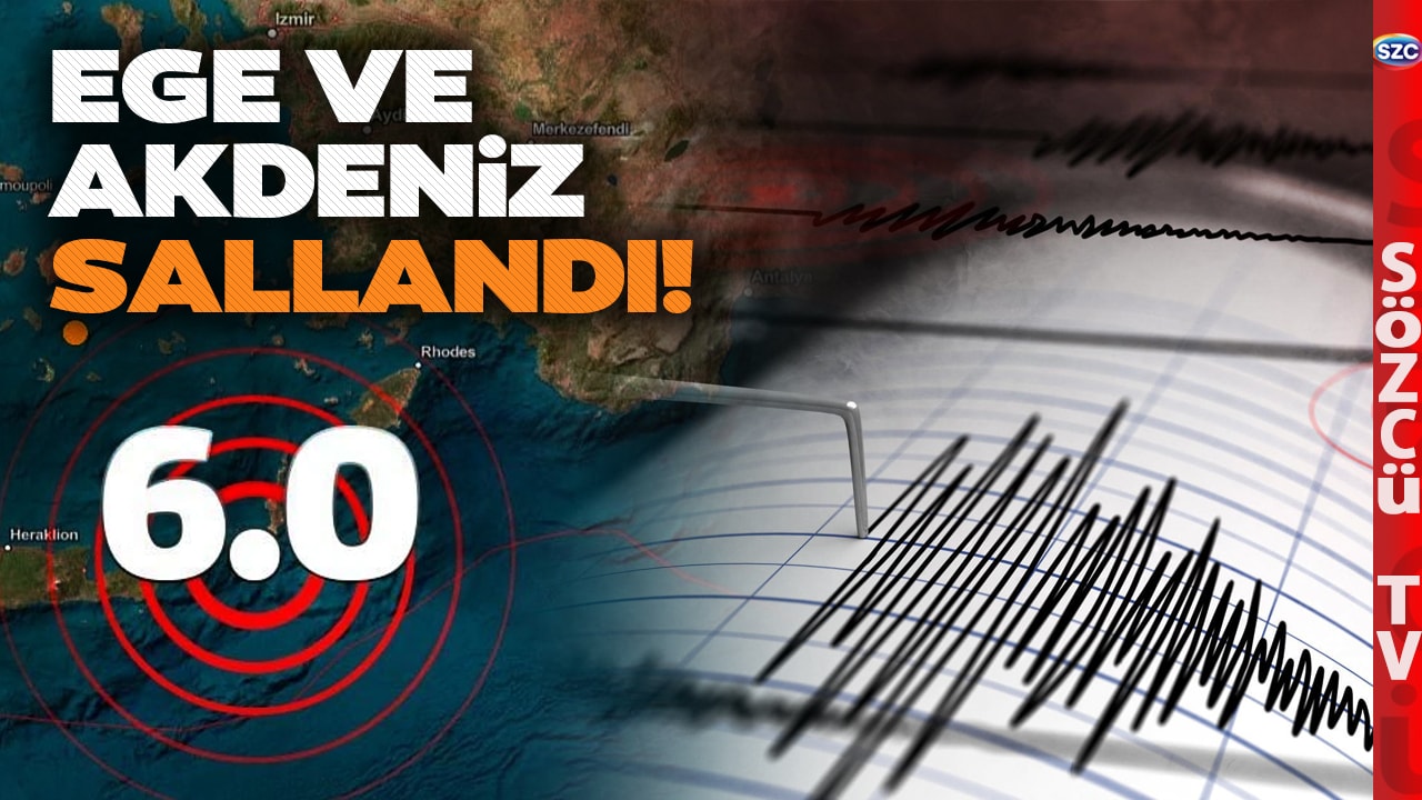 6,0'lık Deprem Ege ve Akdeniz'de Yürekleri Ağza Getirdi! Muğla, Denizli, Antalya Sallandı