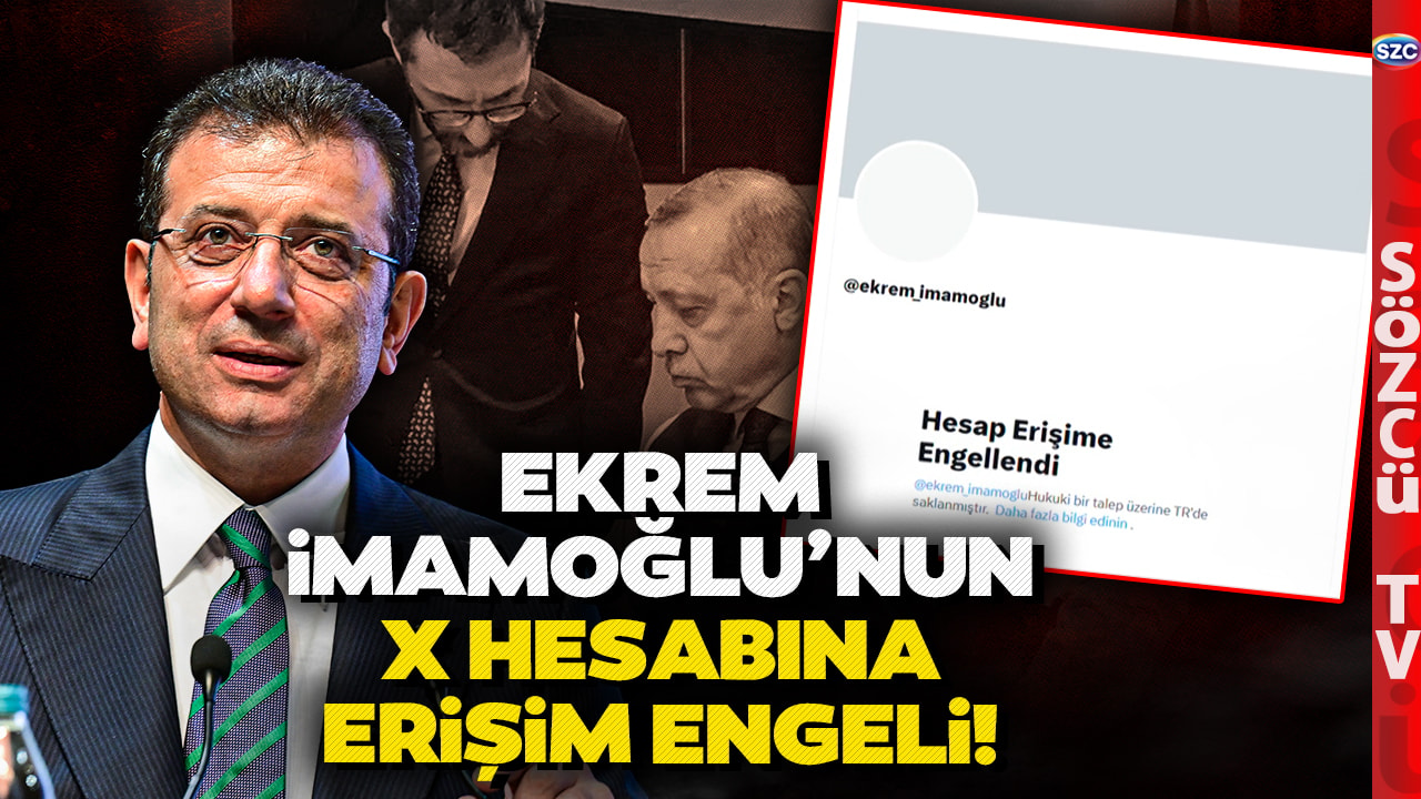Ekrem İmamoğlu'nun X Hesabına Erişim Engeli! Milyonlardan Tepki Yağdı 'Erdoğan'a Serbest...'