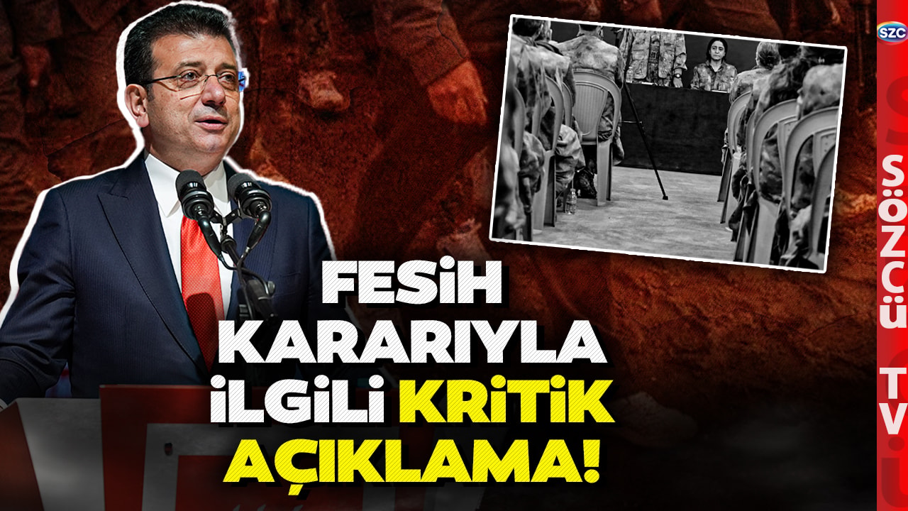 'Sürecin Boyutları Şeffaf Olmalı' Ekrem İmamoğlu'ndan Fesih Kararıyla İlgili İlk Açıklama!