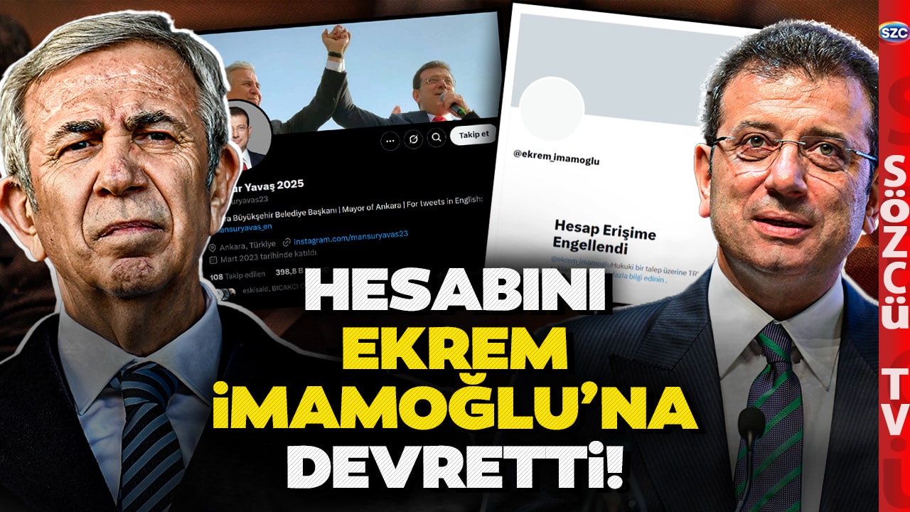 'SESİ OLACAĞIM' X Hesabını Ekrem İmamoğlu'na Devretti! Mansur Yavaş'tan Büyük Jest