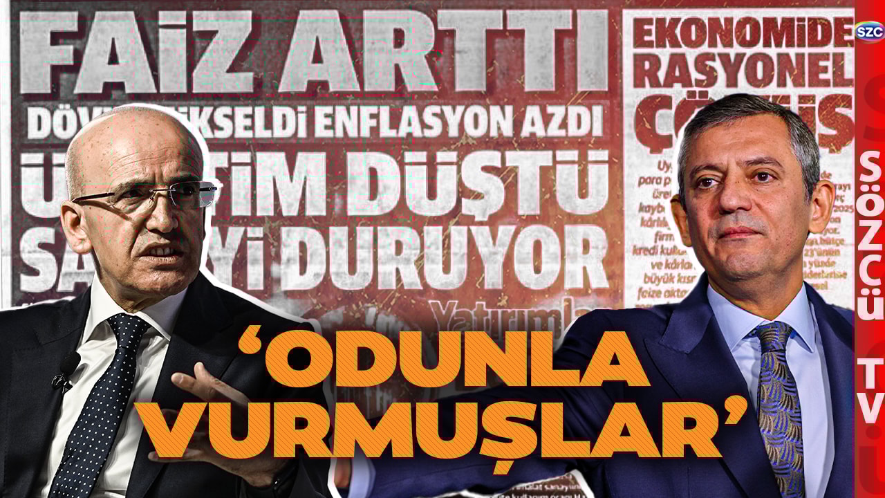 Yandaş Medya Mehmet Şimşek'i Fena Hırpaladı! Özgür Özel'den Çarpıcı Yorum 'Odunla Vurmuşlar'