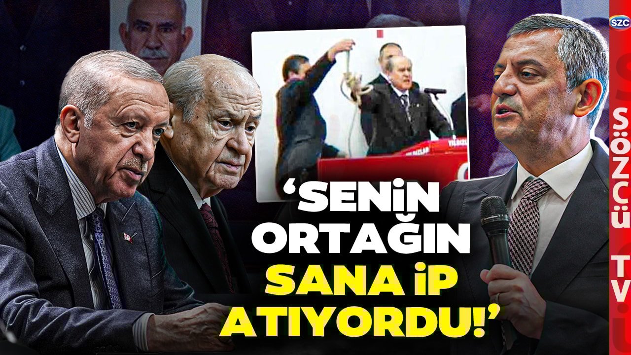 Erdoğan'la Bahçeli'yi Birbirine Düşürecek Sözler! Özgür Özel'den Tarihi Gönderme