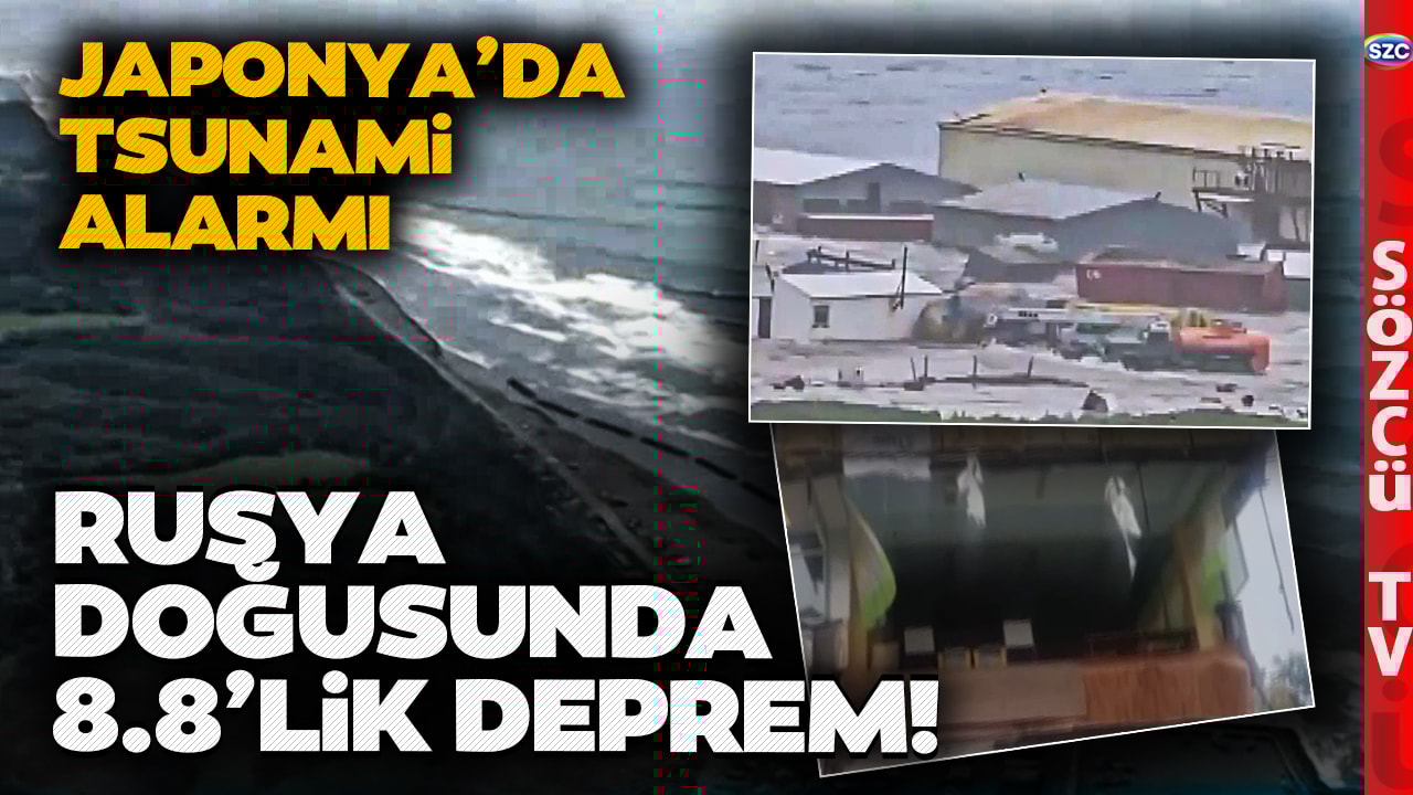 Rusya'nın Doğusunda 8,8'lik Deprem! Japonya'nın Kıyı Bölgelerini Tsunami Vurdu! İşte O Anlar