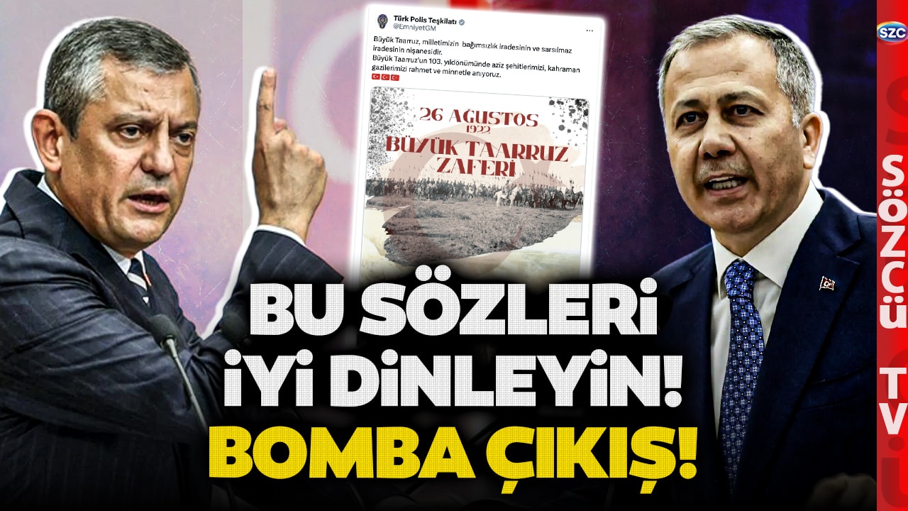 Emniyet Fotoğraftan Atatürk'ü Sildi! Özgür Özel Ali Yerlikaya'ya Ateş Püskürdü