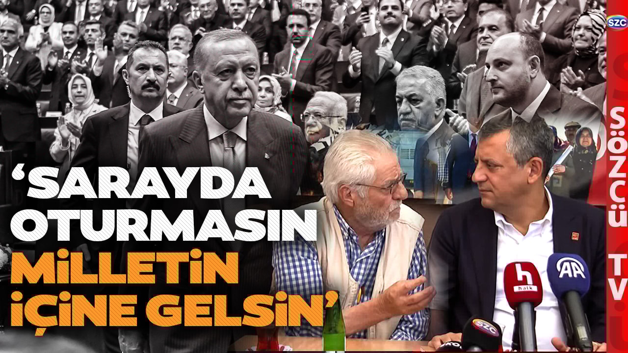Emeklinin Tepesinin Tası Attı Erdoğan'ı Özgür Özel'e Şikayet Etti! 'Sarayda Oturmasın Gelsin'