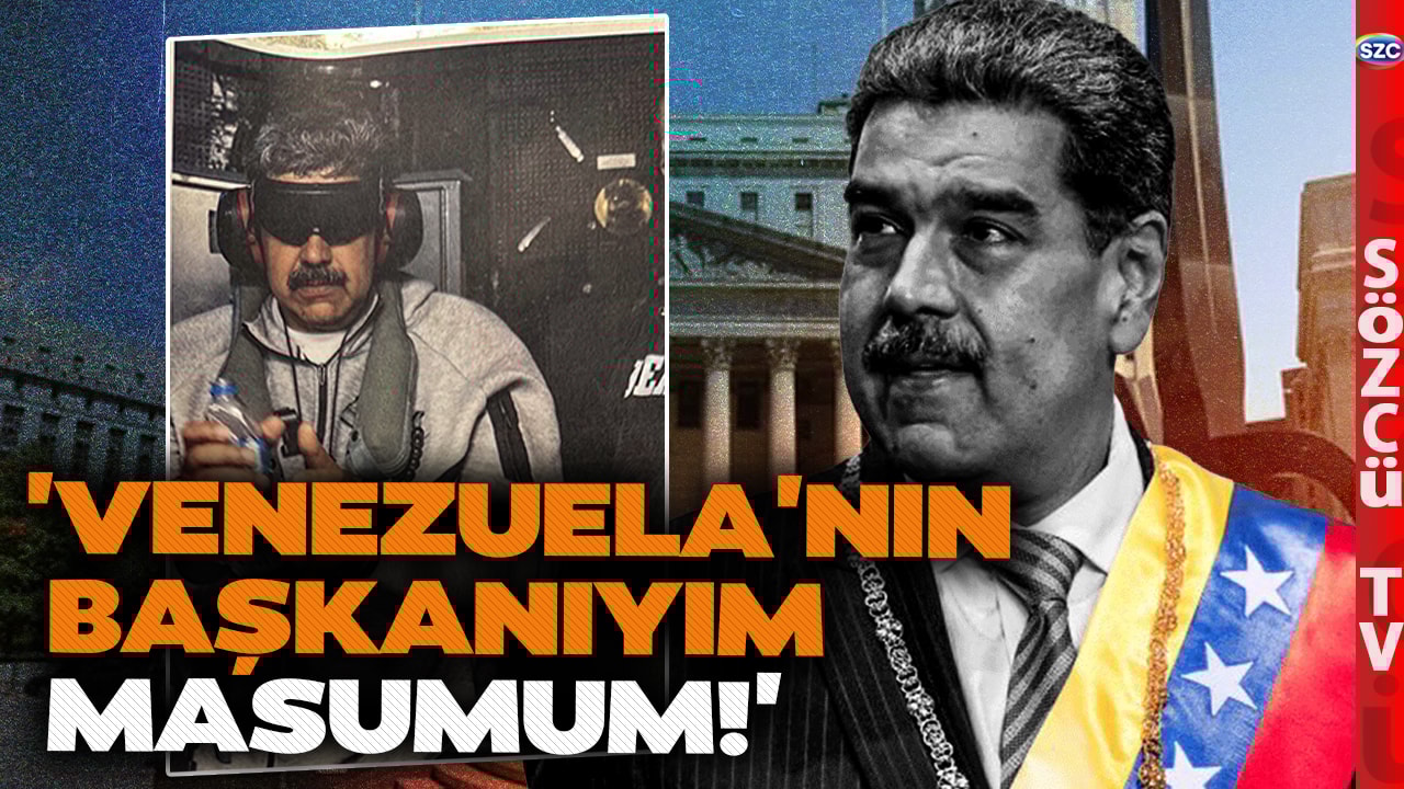 'Venezuela'nın Başkanıyım Masumum' Maduro Mahkemeye Kelepçesiz Gelmiş! İşte İlk Sözleri