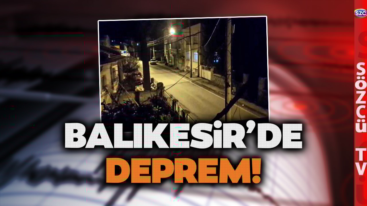 Balıkesir’de Deprem Alarmı! Sındırgı Gece Yarısı Sallandı! O Anlar Kamerada!