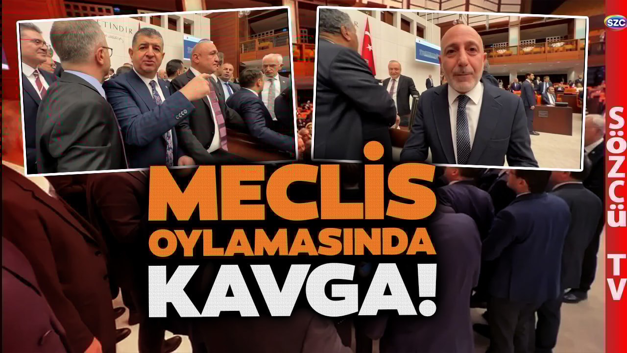 CHP'li Vekillerin Emekli Protestosuna Engel! Meclis Oturumunda Kavga! Birleşime Ara Verildi!