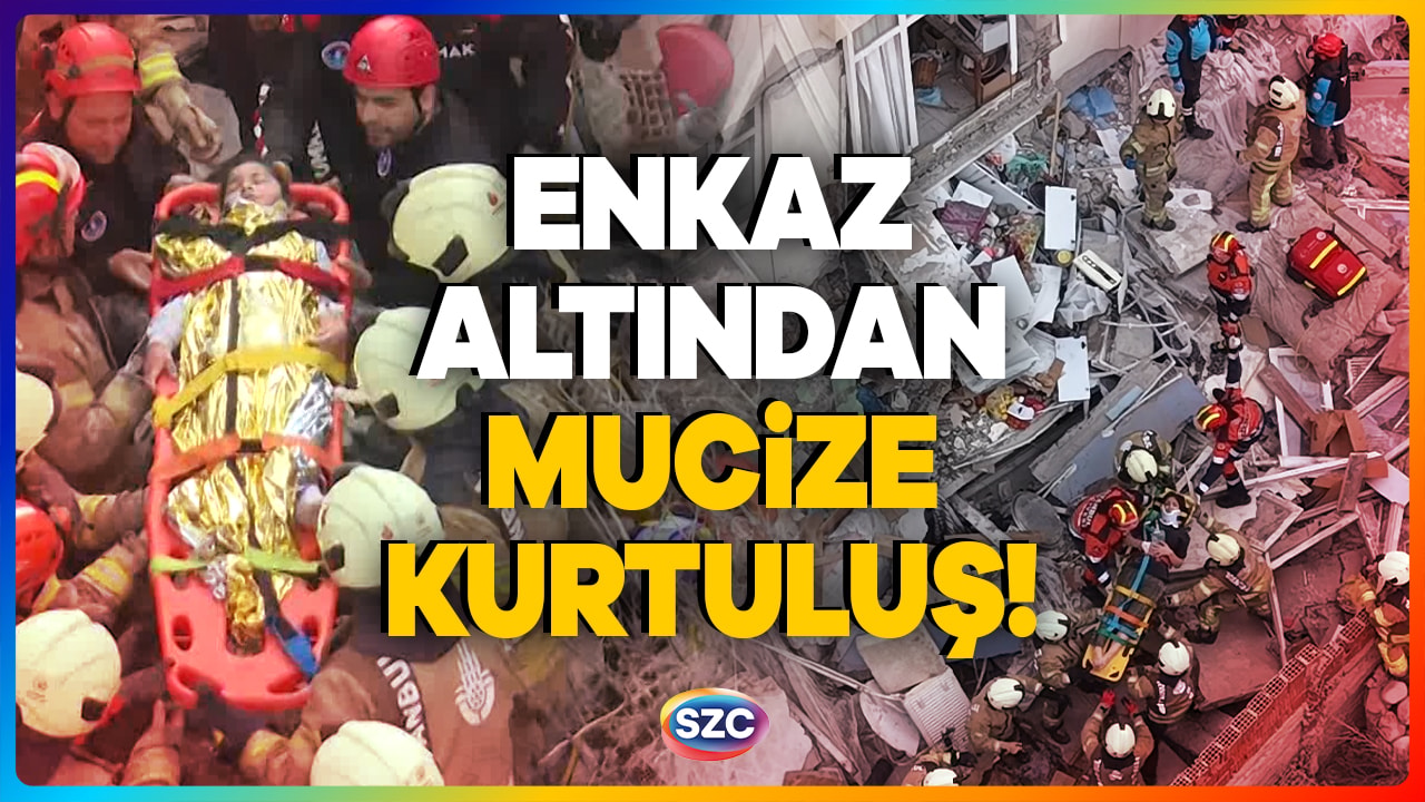 CANLI YAYINDA MUCİZE KURTULUŞ! Maltepe'de Çöken Binanın Enkazından Küçük Kız Çocuğu Çıkarıldı