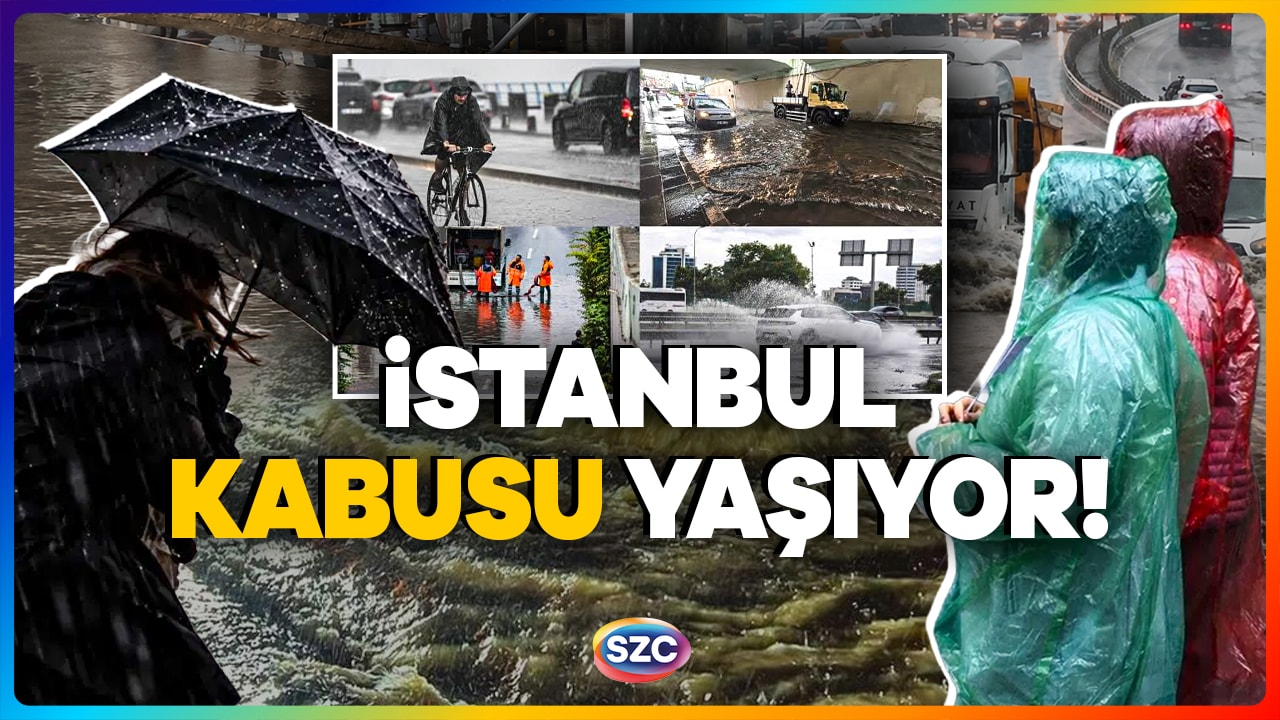 YÜZLERCE ARAÇ SULAR ALTINDA! İstanbul Kabusu Yaşıyor! Sarı ve Turuncu Kodlu Uyarı Geldi!