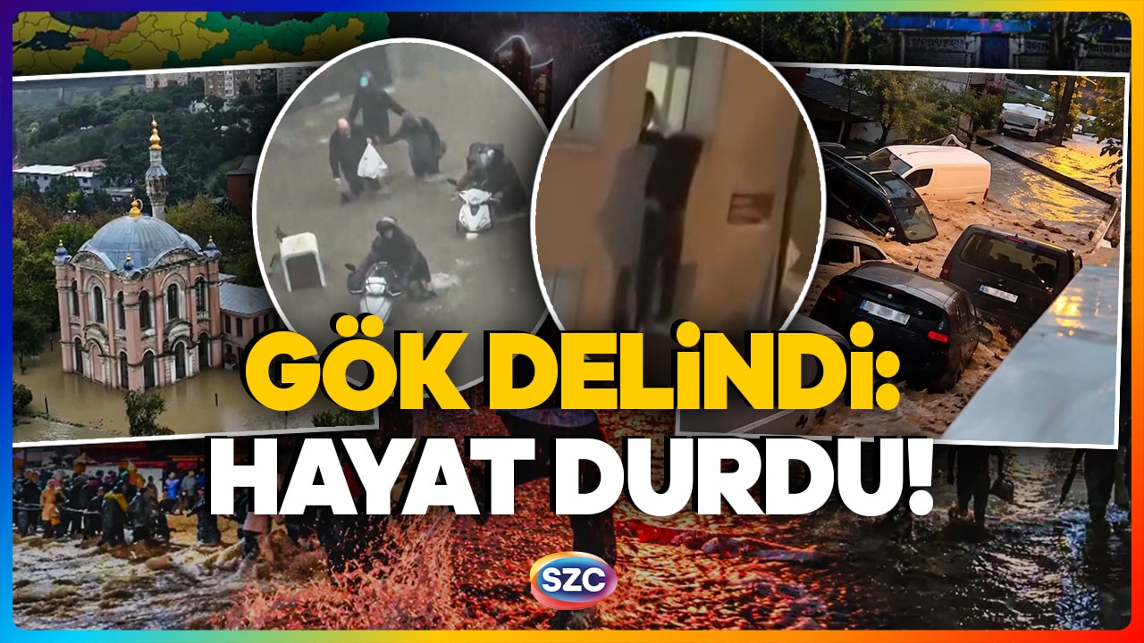 İstanbul'u Sel Vurdu: Yüzlerce Araç Sular Altında Kaldı! İnsanlar Botlarla Kurtarıldı
