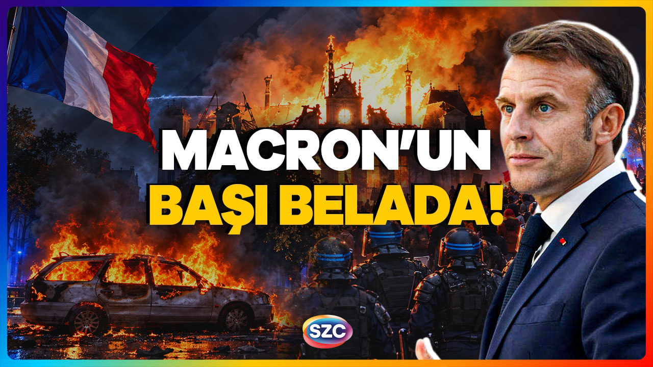 Fransa'da Sokaklar Alev Alev! Eylemciler Tarihi Binaları Yaktı! MACRON'UN UYKULARI KAÇTI